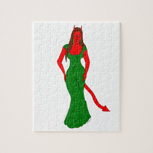 devil girl     jigsaw puzzle (Vertical)