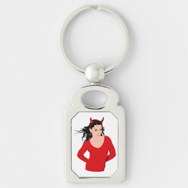 DEVIL GIRL KEY RING (Front)