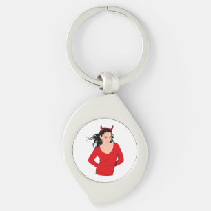 DEVIL GIRL KEY RING