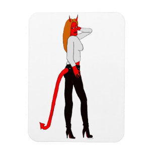 devil girl    magnet