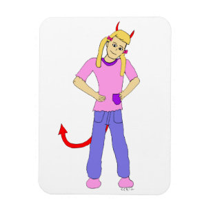 devil girl magnet