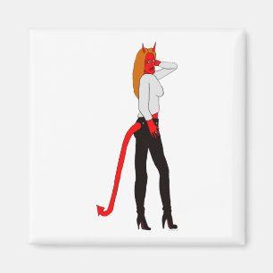 devil girl     magnet