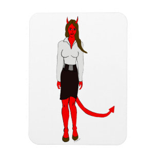 devil girl     magnet