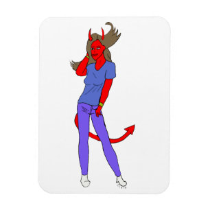 devil girl magnet