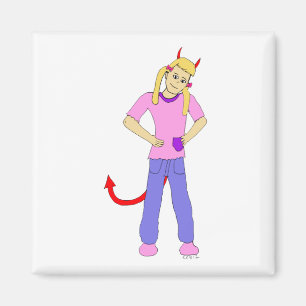 devil girl magnet