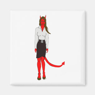 devil girl      magnet