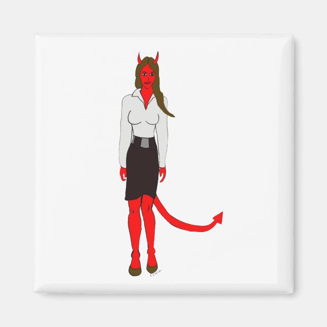 devil girl      magnet (Front)