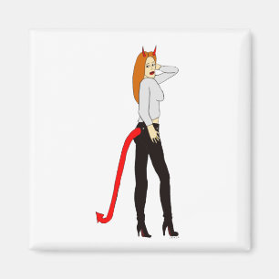 devil girl    magnet