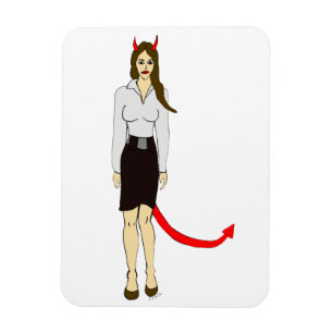 devil girl     magnet