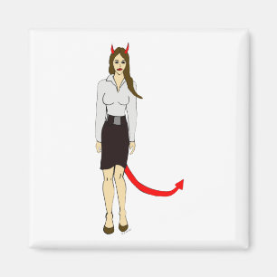 devil girl     magnet