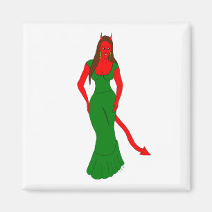 devil girl    magnet