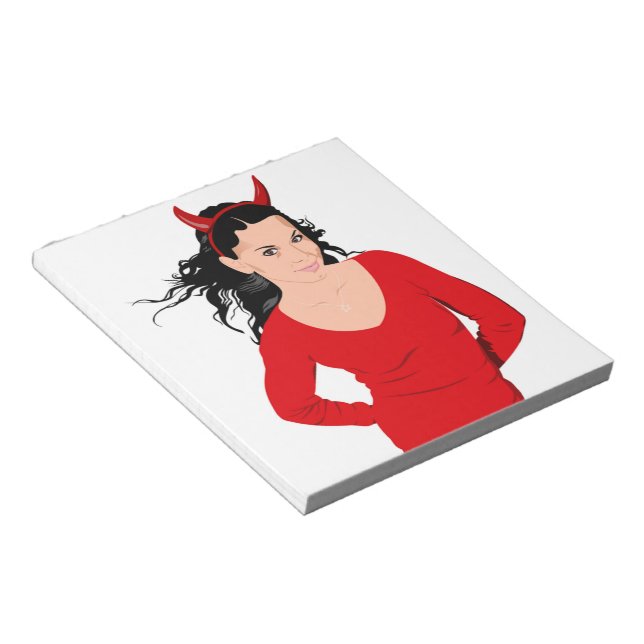DEVIL GIRL NOTEPAD (Angled)