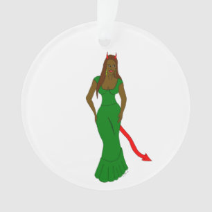 devil girl ornament
