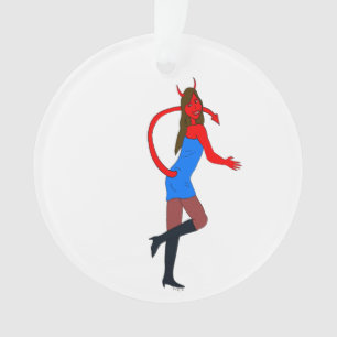 devil girl ornament