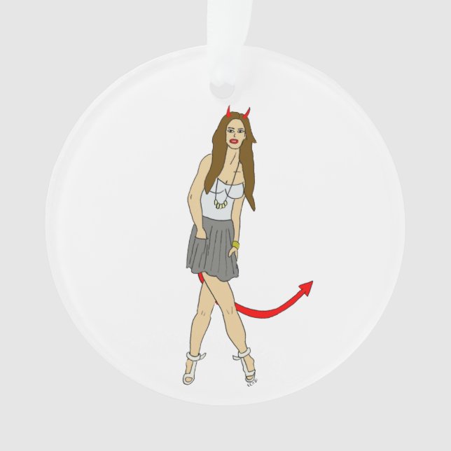 devil girl    ornament (Front)