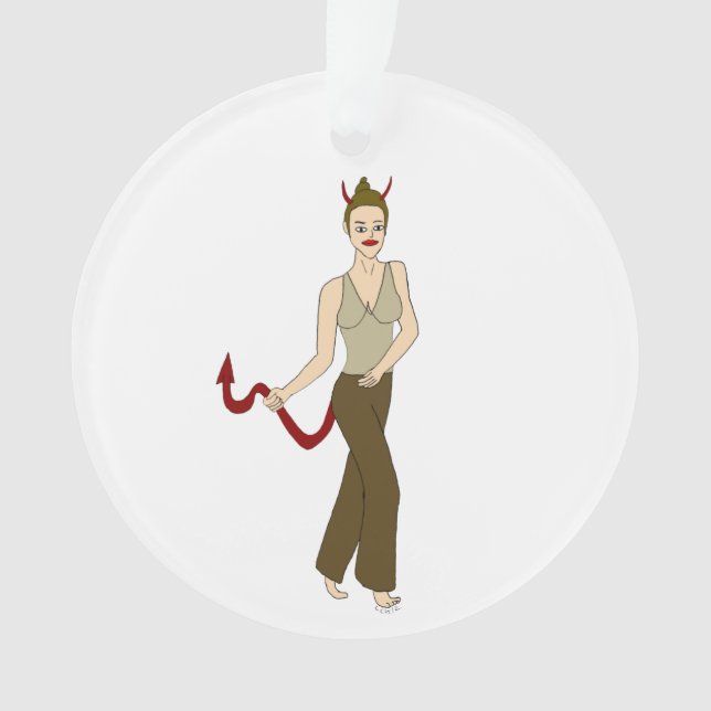 devil girl     ornament (Front)