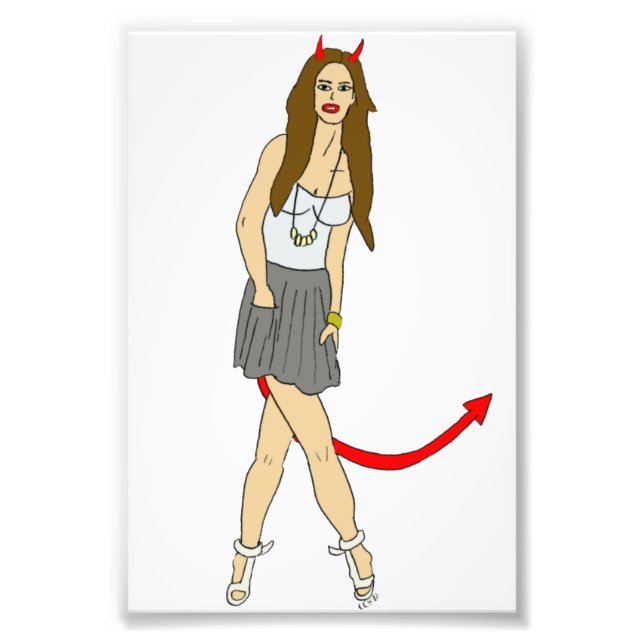 devil girl photo print (Front)