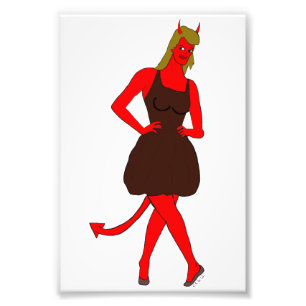 devil girl photo print