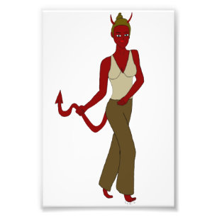 devil girl photo print
