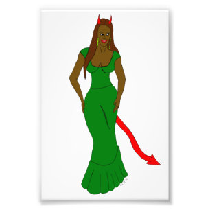 devil girl photo print