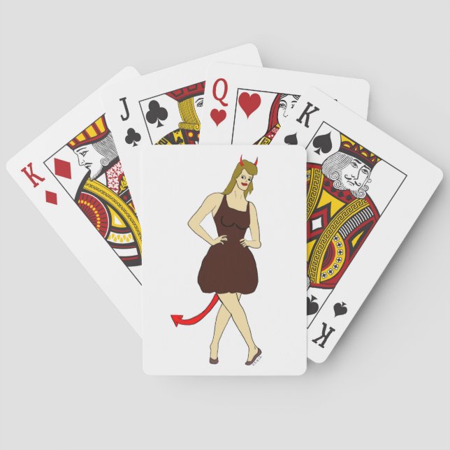 devil girl     playing cards (Back)