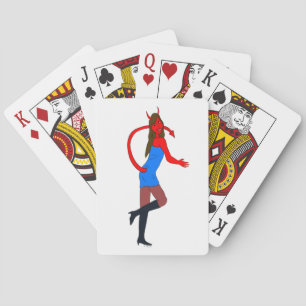 devil girl     playing cards