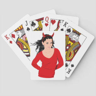 DEVIL GIRL PLAYING CARDS