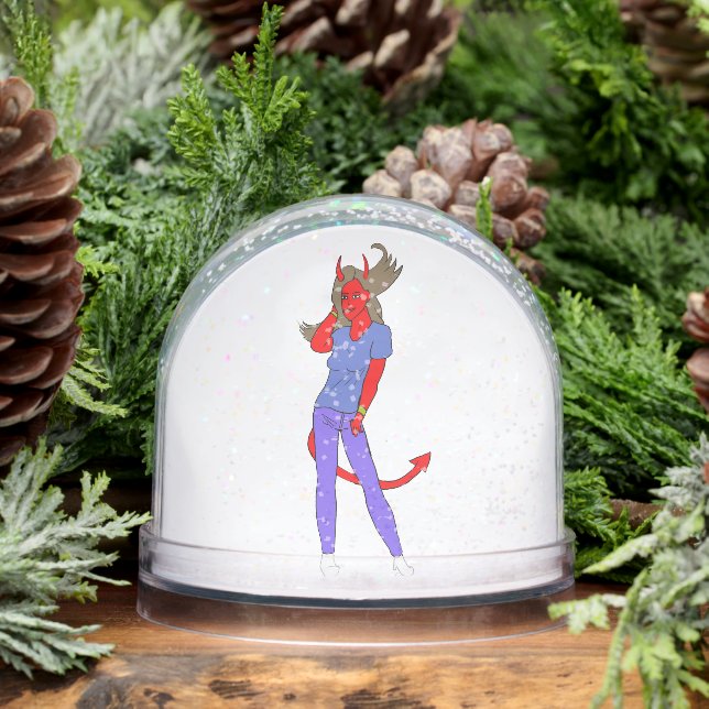 devil girl   snowglobe (Winter)