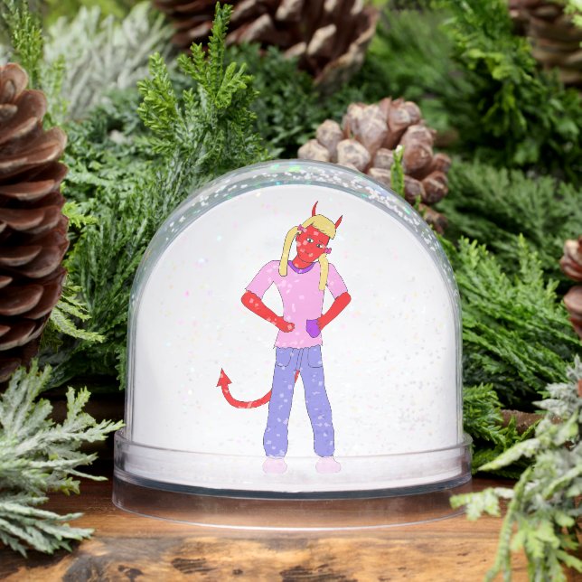 devil girl  snowglobe (Winter)