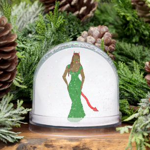 devil girl    snowglobe