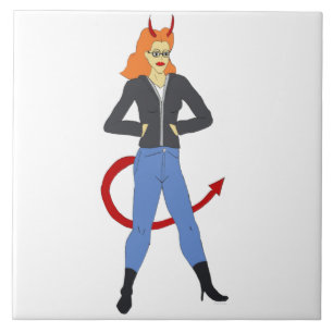devil girl    tile