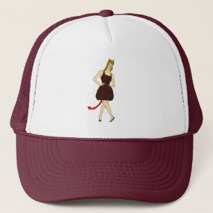 devil girl trucker hat