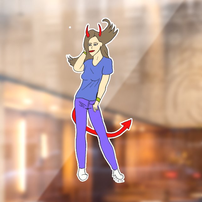 devil girl   window cling (Sheet 2)
