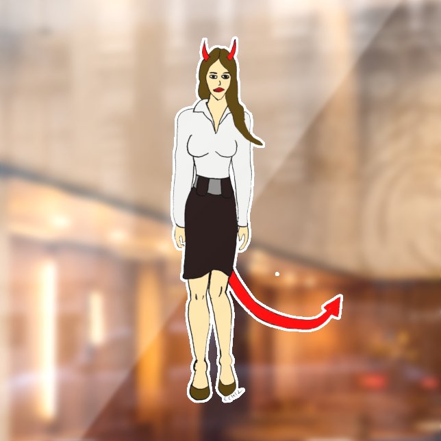 devil girl     window cling (Sheet 2)