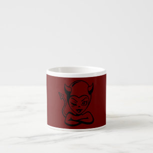 Devil Girl Winking Espresso Cup