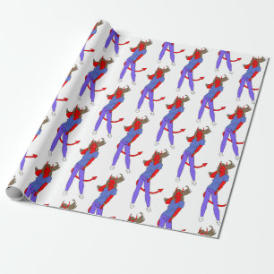 devil girl    wrapping paper