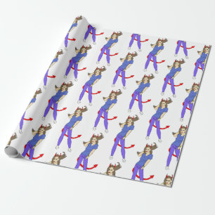 devil girl   wrapping paper