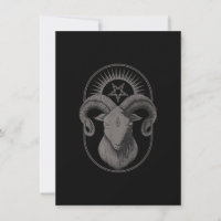Devil Goat Pentagram Baphomet Satan Occult Satanic