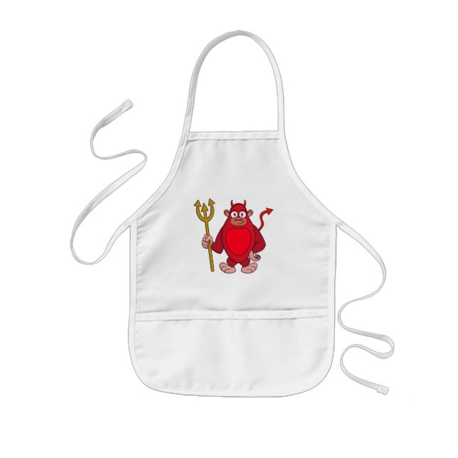 Devil Gorilla Kids Apron (Front)