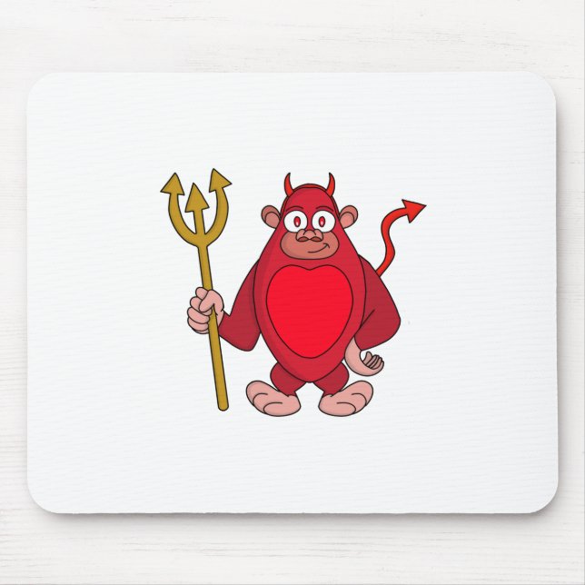 Devil Gorilla Mouse Mat (Front)