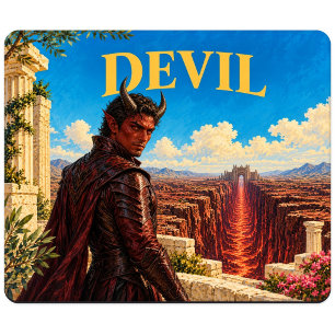 Devil, Gothic Fantasy Monster Mouse Mat