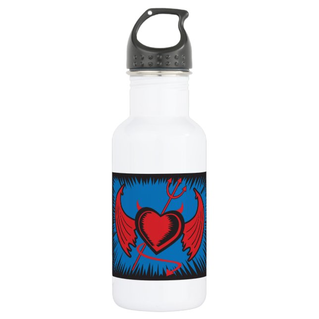 Devil Heart 532 Ml Water Bottle (Front)