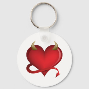 Devil Heart Key Ring