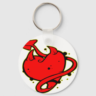 Devil Heart Tattoo Key Ring