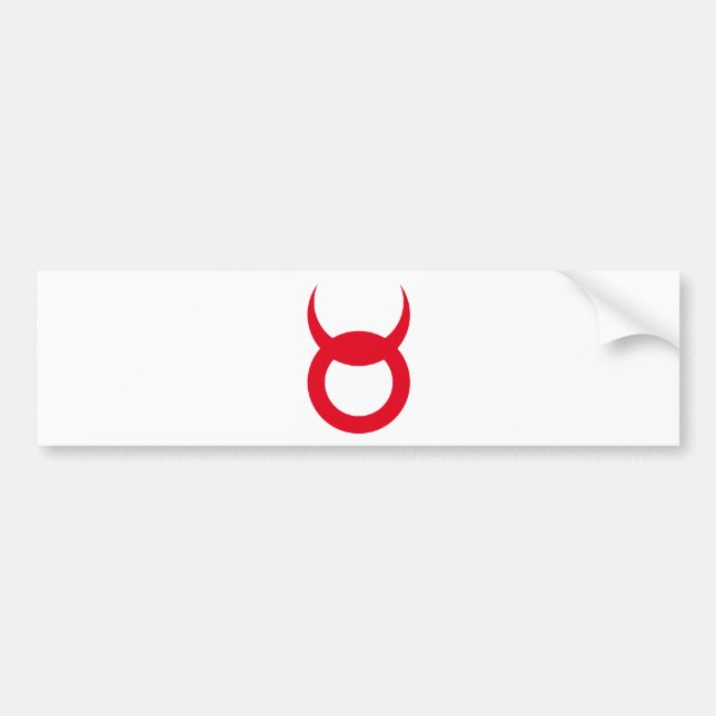 Devil Horns - Emo, goth, alternative, rock, grunge Bumper Sticker (Front)