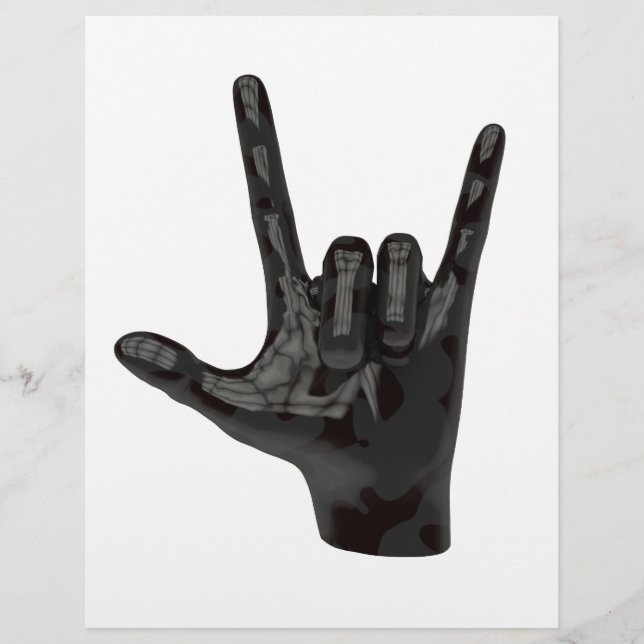 devil horns hand (Front)