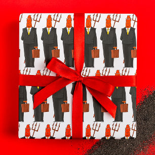 Devil In A Suit Wrapping Paper