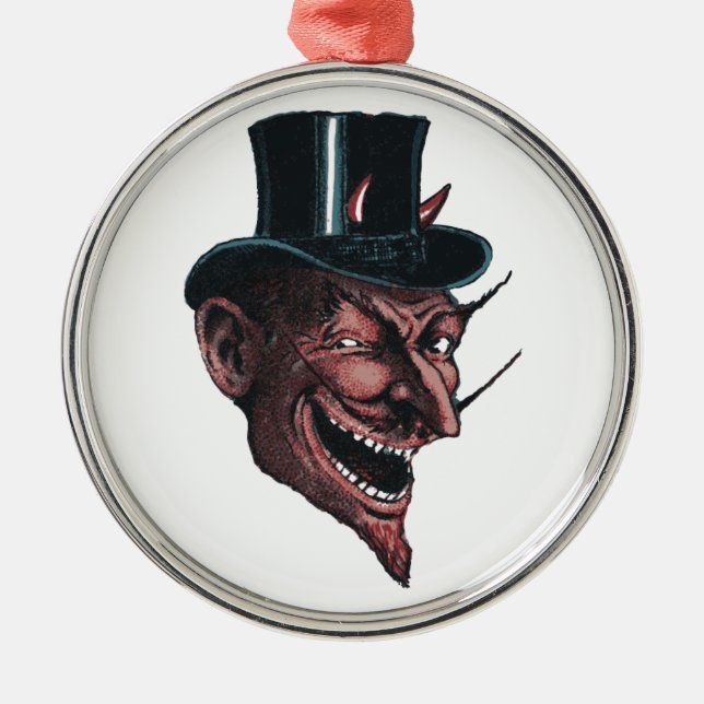 Devil In A Tophat Ornament (Front)