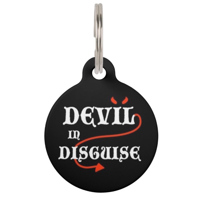 Devil in Disguise Pet ID Tag (Front)