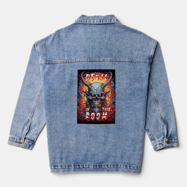 Devil In This Room Denim Jacket (Back)